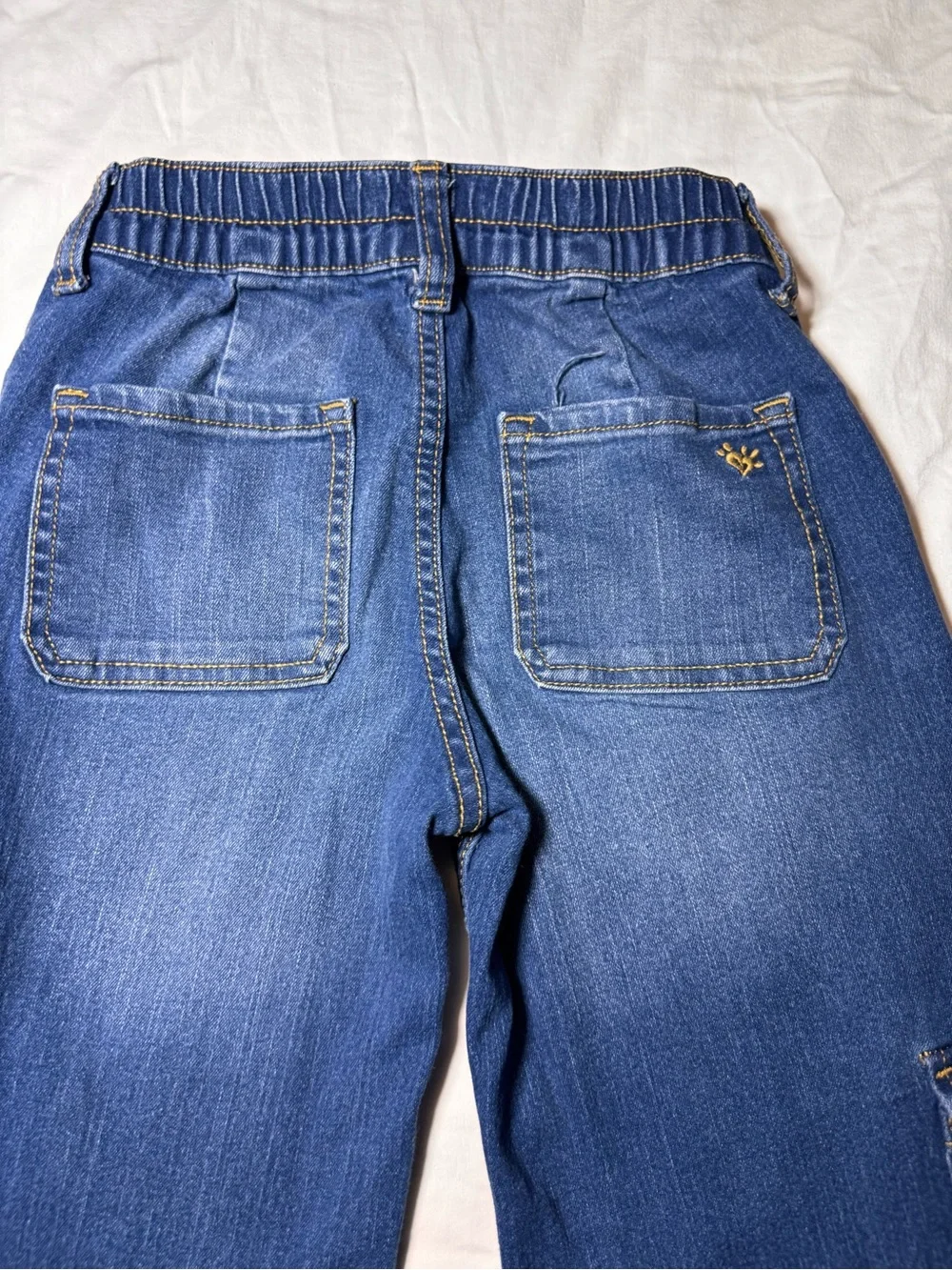Girls wide leg jeans